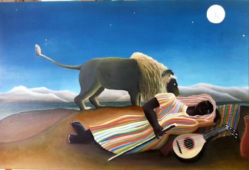 D'après Douanier Henri Rousseau - La Bohémienne endormie - Sophie G