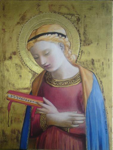 D'après Fra Angelico - L'annonciation à la Vierge Marie - Sonia C