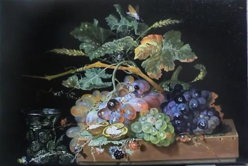 D'après Abraham Mignon - Nature morte - Françoise F