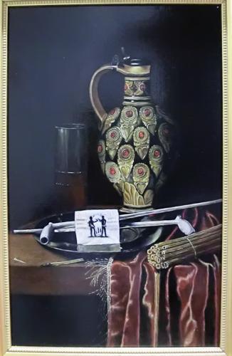 D'après Hubert van Ravesteyn - Nature morte du fumeur - Lara M