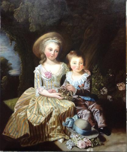 D'après Vigée Le Brun - Marie-Thérèse et son frère le dauphin - Carine M