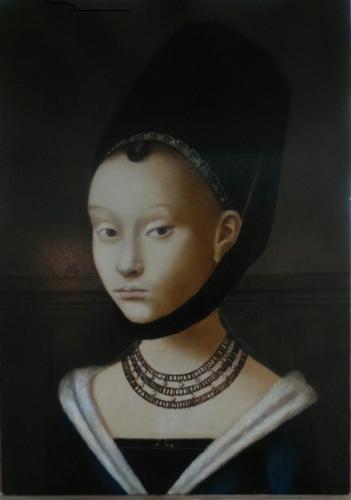 D'après Petrus Christus - Portrait d'une jeune fille - Isabelle V