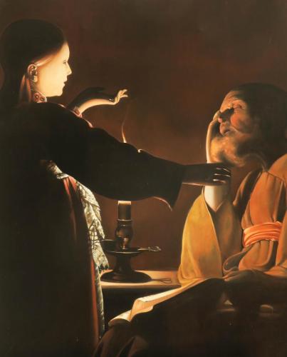 D'après Georges De La Tour - L'Apparition de l'ange à saint Joseph - Héloïse D.B.
