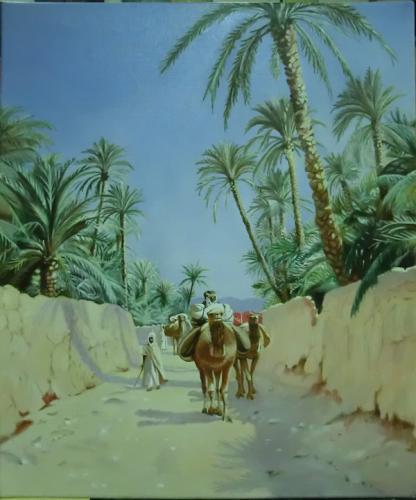 D'après Paul Jean Baptiste Lazerges - Caravanes de chameaux - Michel P 
