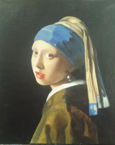 D'après Vermeer - La jeune fille à la perle - Isabelle V