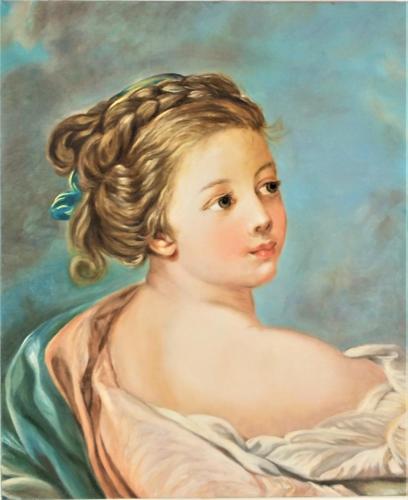 D'après François Boucher- Allégorie de la Peinture- détail- Catherine L